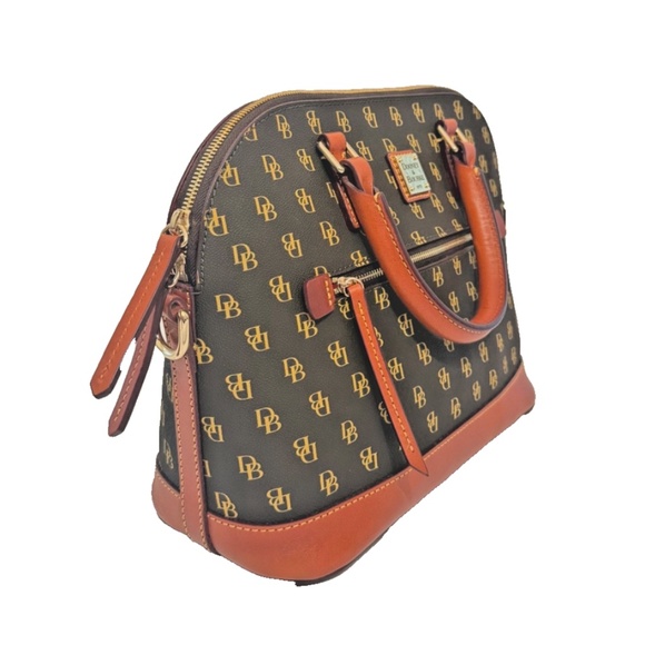 Dooney & Bourke Gretta Domed Zip Satchel – Water-Repellent Coated Fabric - Picture 3 of 8